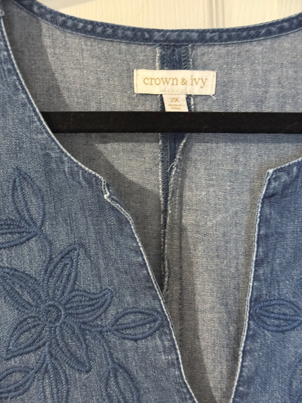 Embroidered Flower Sun Dress Size XXL - Picture 3 of 5
